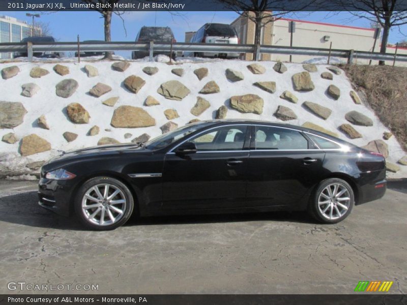 Ultimate Black Metallic / Jet Black/Ivory 2011 Jaguar XJ XJL
