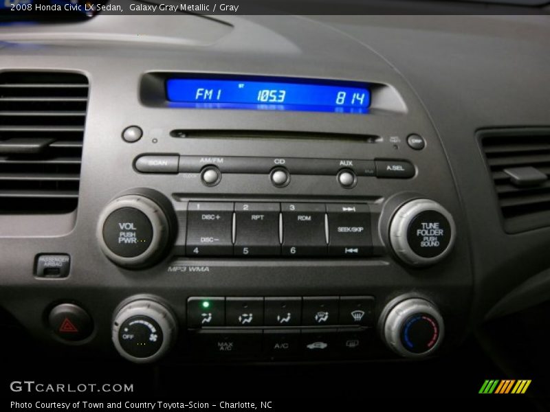 Galaxy Gray Metallic / Gray 2008 Honda Civic LX Sedan