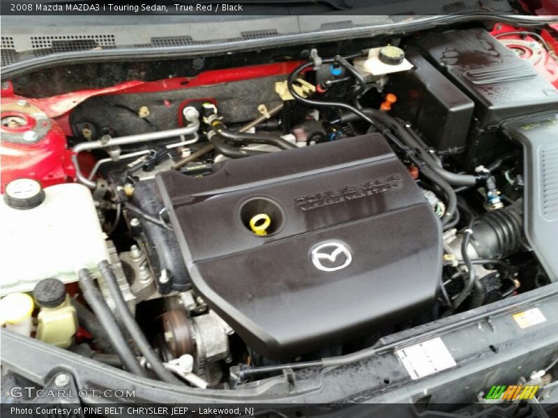 True Red / Black 2008 Mazda MAZDA3 i Touring Sedan