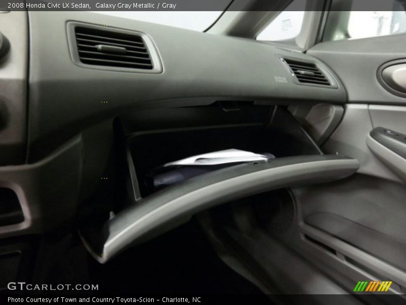 Galaxy Gray Metallic / Gray 2008 Honda Civic LX Sedan