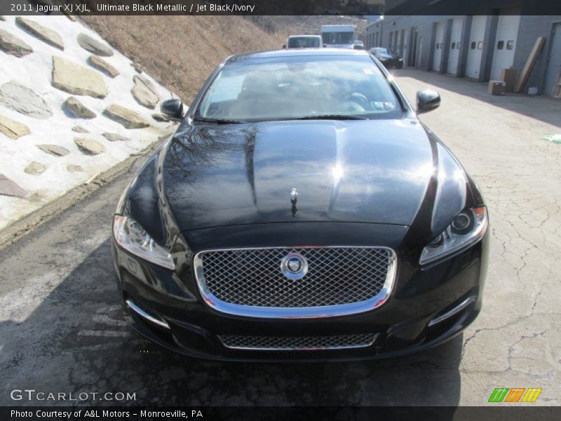 Ultimate Black Metallic / Jet Black/Ivory 2011 Jaguar XJ XJL