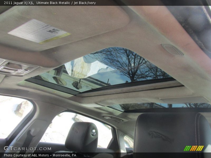 Ultimate Black Metallic / Jet Black/Ivory 2011 Jaguar XJ XJL
