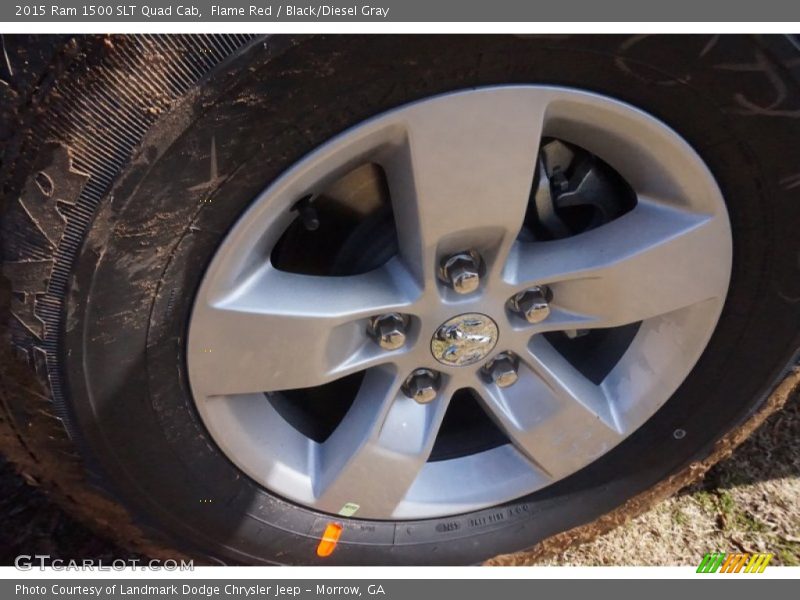 Flame Red / Black/Diesel Gray 2015 Ram 1500 SLT Quad Cab