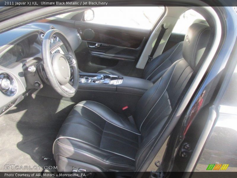 Ultimate Black Metallic / Jet Black/Ivory 2011 Jaguar XJ XJL