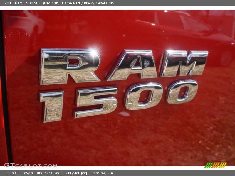 Flame Red / Black/Diesel Gray 2015 Ram 1500 SLT Quad Cab