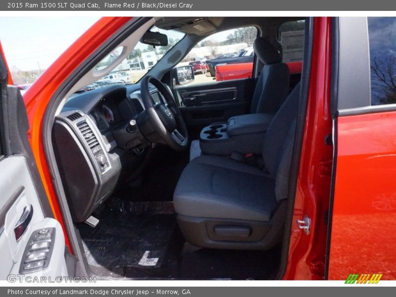 Flame Red / Black/Diesel Gray 2015 Ram 1500 SLT Quad Cab