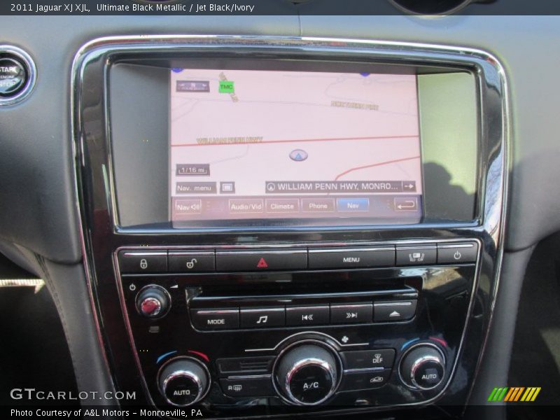 Ultimate Black Metallic / Jet Black/Ivory 2011 Jaguar XJ XJL