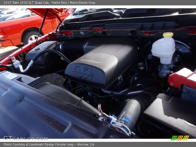 Flame Red / Black/Diesel Gray 2015 Ram 1500 SLT Quad Cab