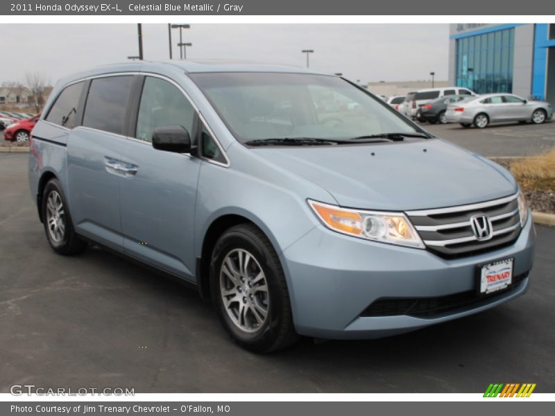 Celestial Blue Metallic / Gray 2011 Honda Odyssey EX-L