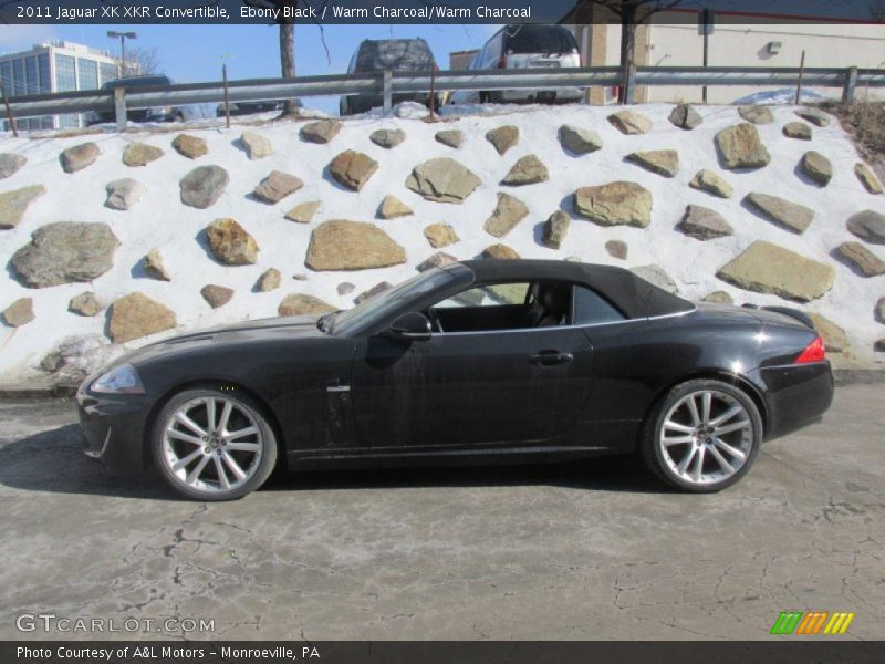 Ebony Black / Warm Charcoal/Warm Charcoal 2011 Jaguar XK XKR Convertible