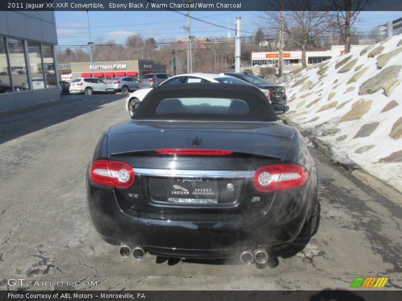 Ebony Black / Warm Charcoal/Warm Charcoal 2011 Jaguar XK XKR Convertible