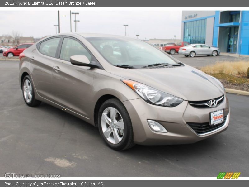 Desert Bronze / Beige 2013 Hyundai Elantra GLS
