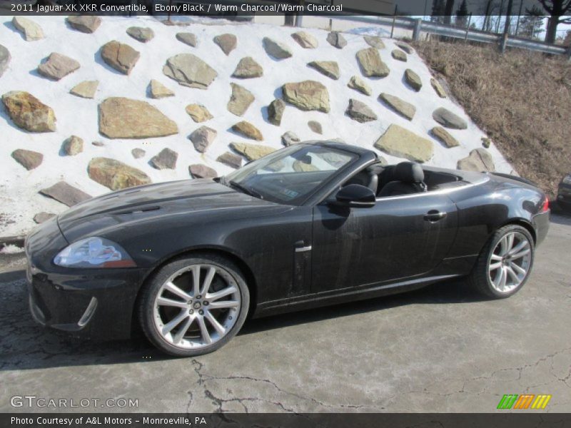 Ebony Black / Warm Charcoal/Warm Charcoal 2011 Jaguar XK XKR Convertible