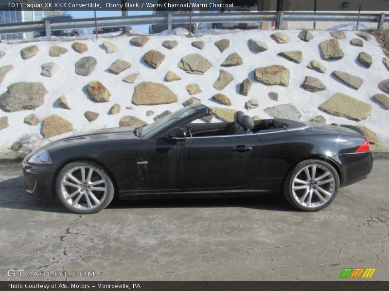 Ebony Black / Warm Charcoal/Warm Charcoal 2011 Jaguar XK XKR Convertible