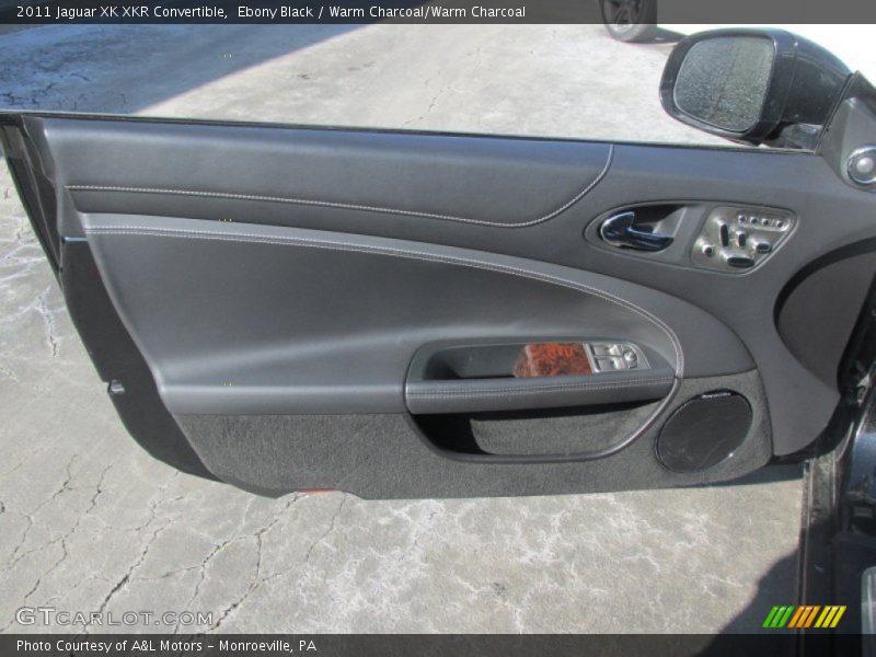 Ebony Black / Warm Charcoal/Warm Charcoal 2011 Jaguar XK XKR Convertible