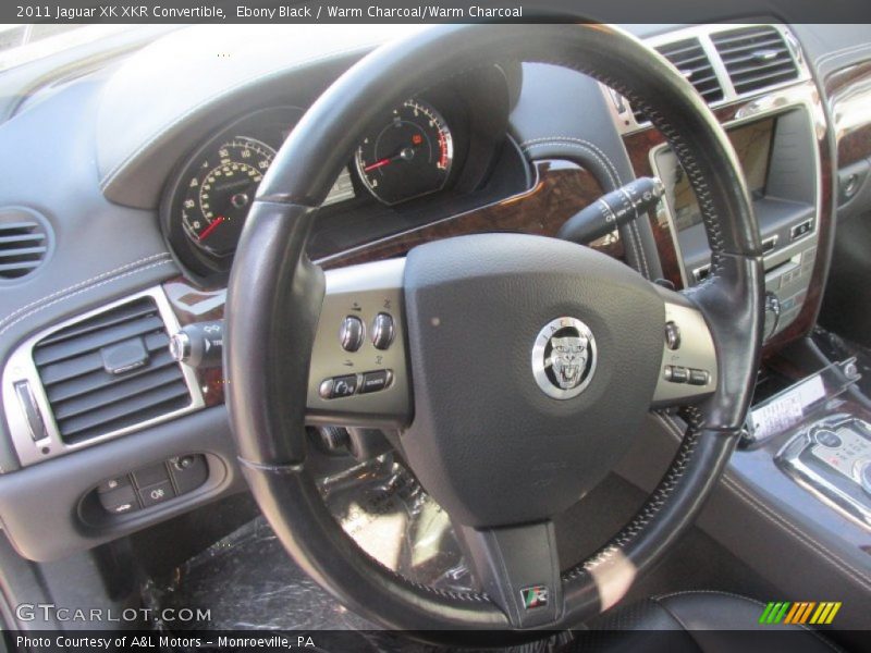 Ebony Black / Warm Charcoal/Warm Charcoal 2011 Jaguar XK XKR Convertible