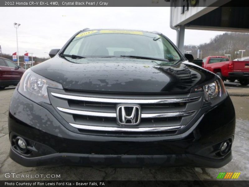 Crystal Black Pearl / Gray 2012 Honda CR-V EX-L 4WD