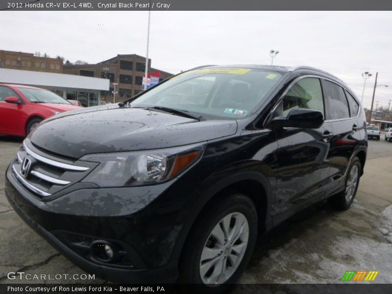 Crystal Black Pearl / Gray 2012 Honda CR-V EX-L 4WD