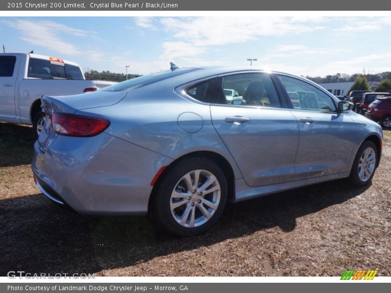 Crystal Blue Pearl / Black/Linen 2015 Chrysler 200 Limited