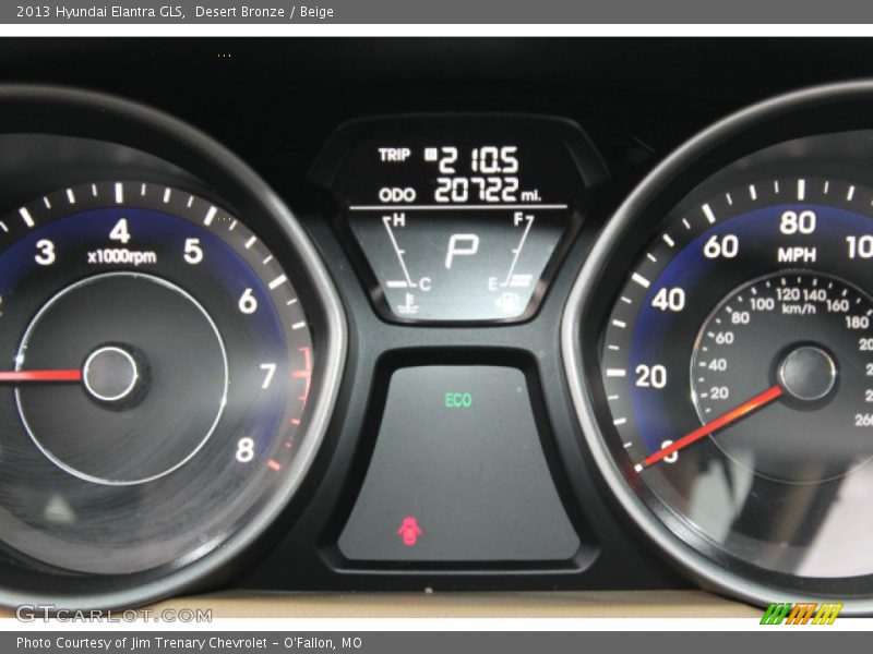 Desert Bronze / Beige 2013 Hyundai Elantra GLS