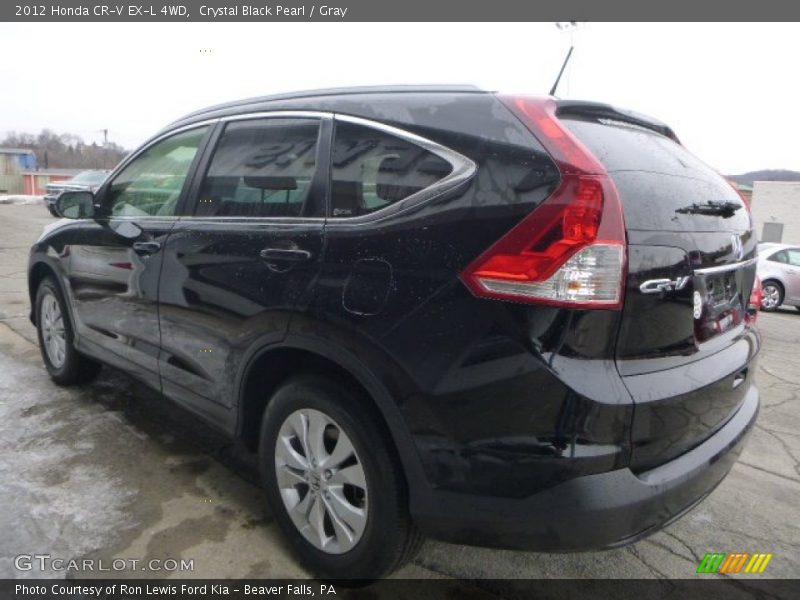 Crystal Black Pearl / Gray 2012 Honda CR-V EX-L 4WD