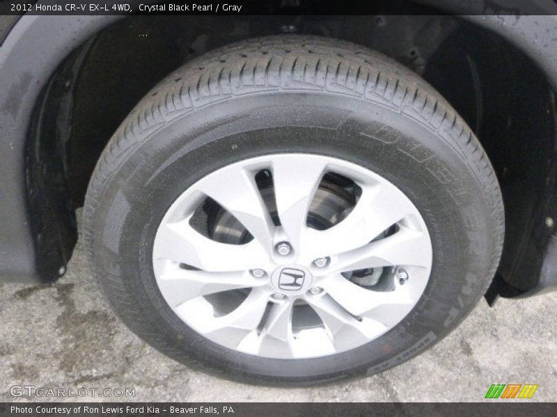 Crystal Black Pearl / Gray 2012 Honda CR-V EX-L 4WD