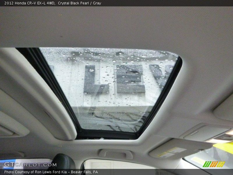 Crystal Black Pearl / Gray 2012 Honda CR-V EX-L 4WD