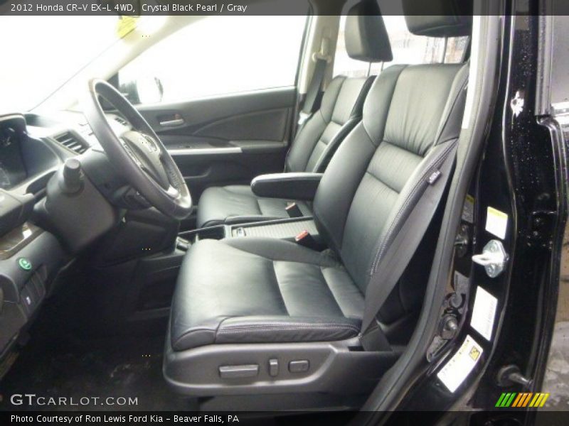 Crystal Black Pearl / Gray 2012 Honda CR-V EX-L 4WD