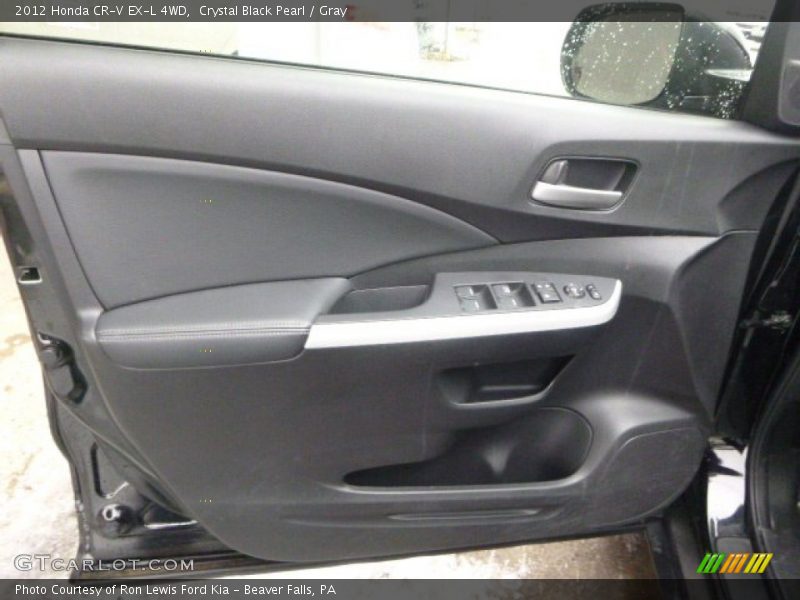 Crystal Black Pearl / Gray 2012 Honda CR-V EX-L 4WD
