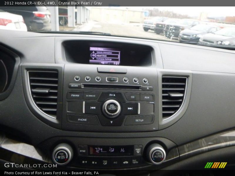 Crystal Black Pearl / Gray 2012 Honda CR-V EX-L 4WD