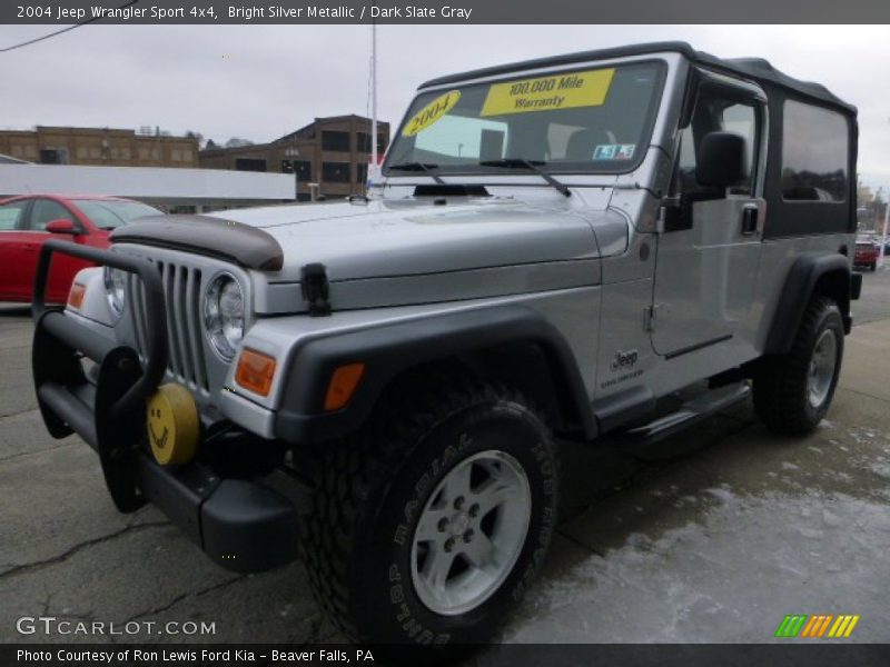 Bright Silver Metallic / Dark Slate Gray 2004 Jeep Wrangler Sport 4x4