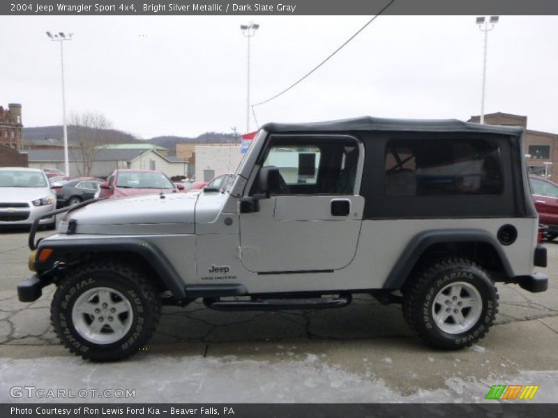 Bright Silver Metallic / Dark Slate Gray 2004 Jeep Wrangler Sport 4x4