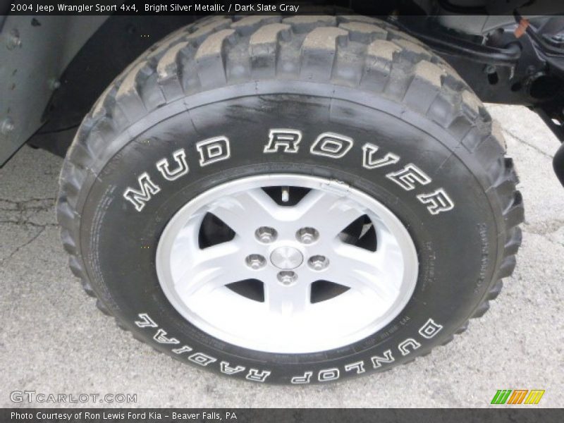 Bright Silver Metallic / Dark Slate Gray 2004 Jeep Wrangler Sport 4x4