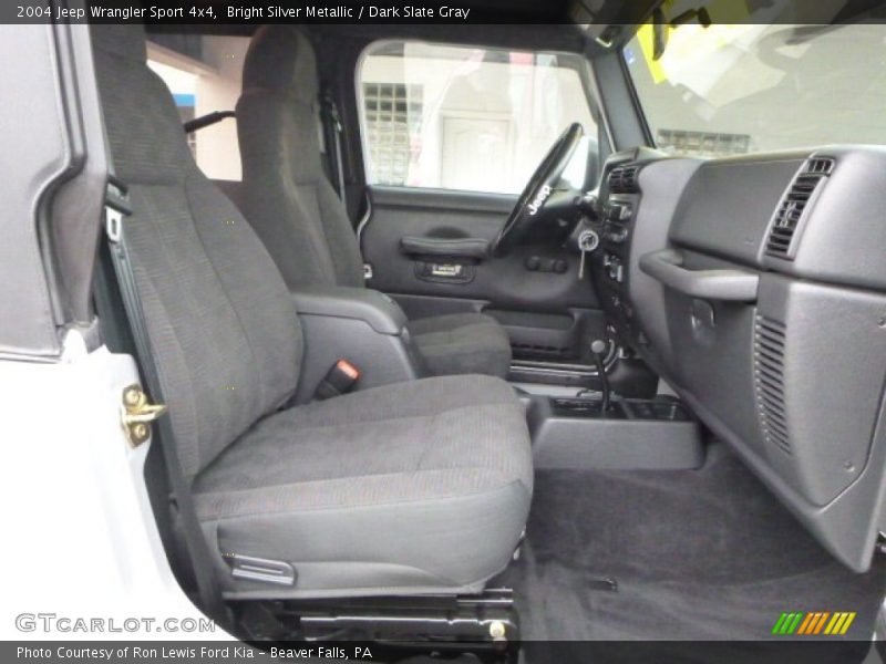Bright Silver Metallic / Dark Slate Gray 2004 Jeep Wrangler Sport 4x4