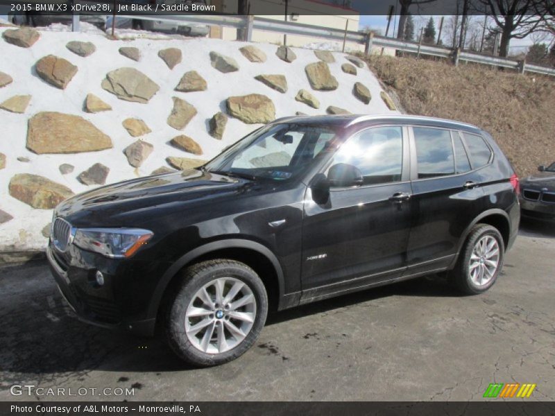 Jet Black / Saddle Brown 2015 BMW X3 xDrive28i
