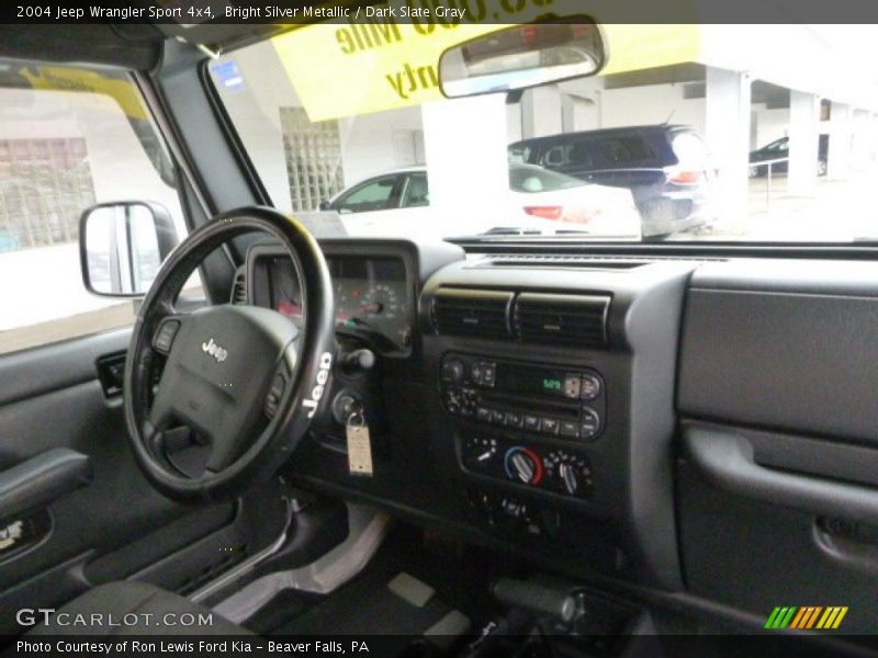 Bright Silver Metallic / Dark Slate Gray 2004 Jeep Wrangler Sport 4x4