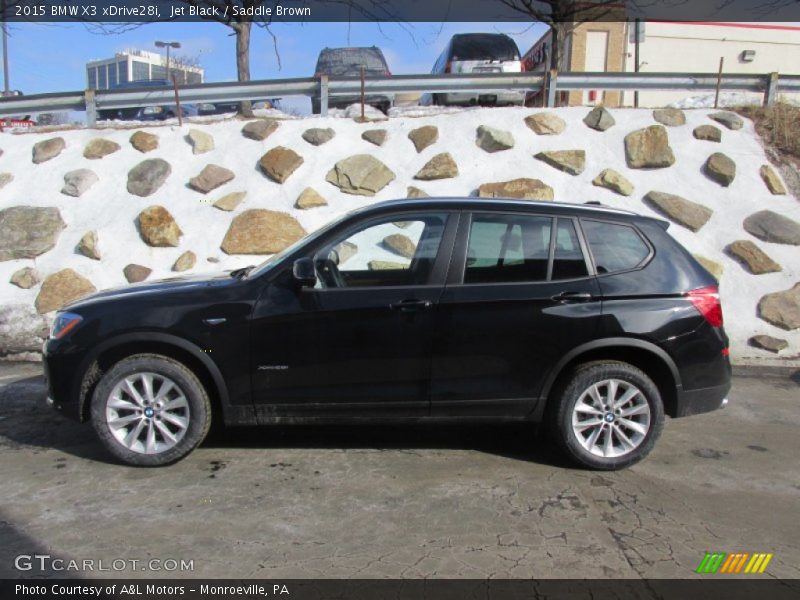 Jet Black / Saddle Brown 2015 BMW X3 xDrive28i