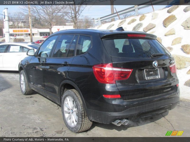 Jet Black / Saddle Brown 2015 BMW X3 xDrive28i