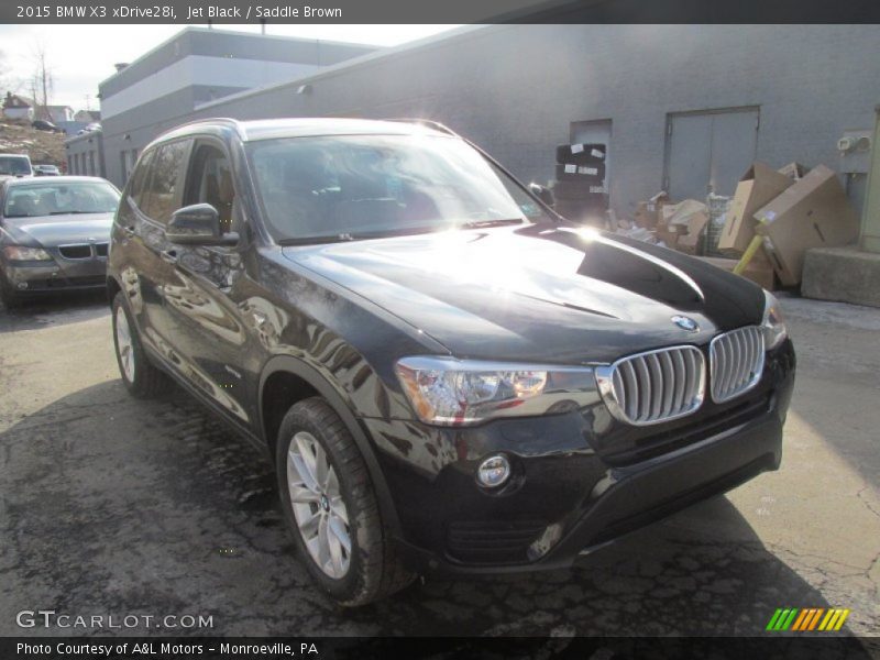 Jet Black / Saddle Brown 2015 BMW X3 xDrive28i
