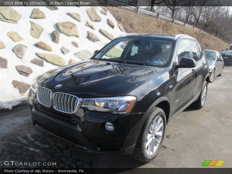 Jet Black / Saddle Brown 2015 BMW X3 xDrive28i
