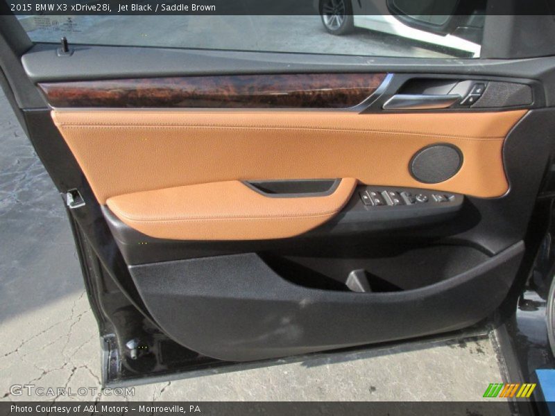 Jet Black / Saddle Brown 2015 BMW X3 xDrive28i