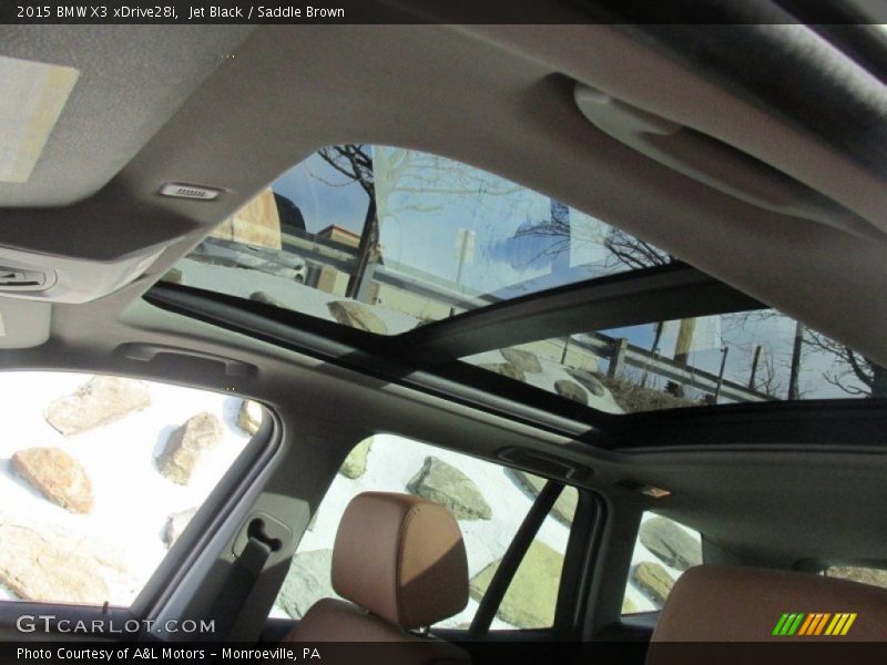 Jet Black / Saddle Brown 2015 BMW X3 xDrive28i