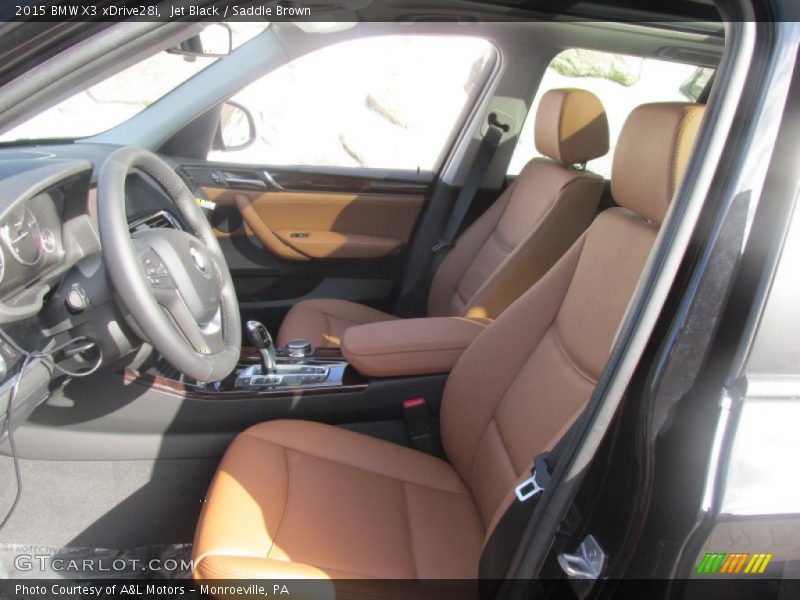 Jet Black / Saddle Brown 2015 BMW X3 xDrive28i