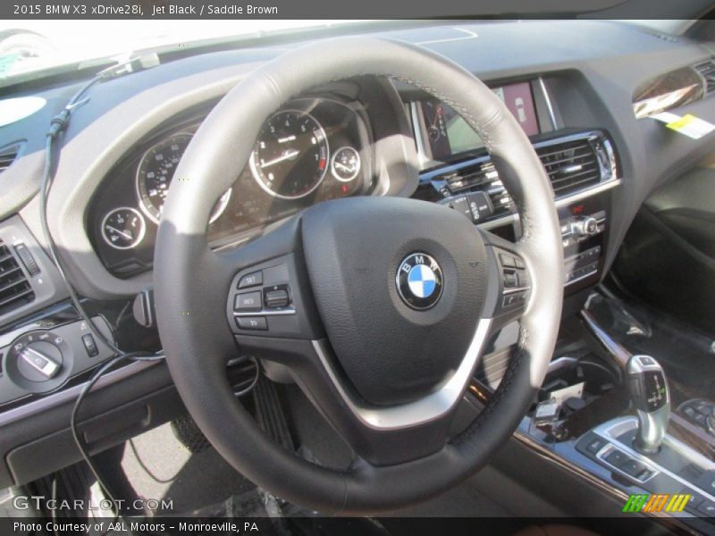 Jet Black / Saddle Brown 2015 BMW X3 xDrive28i