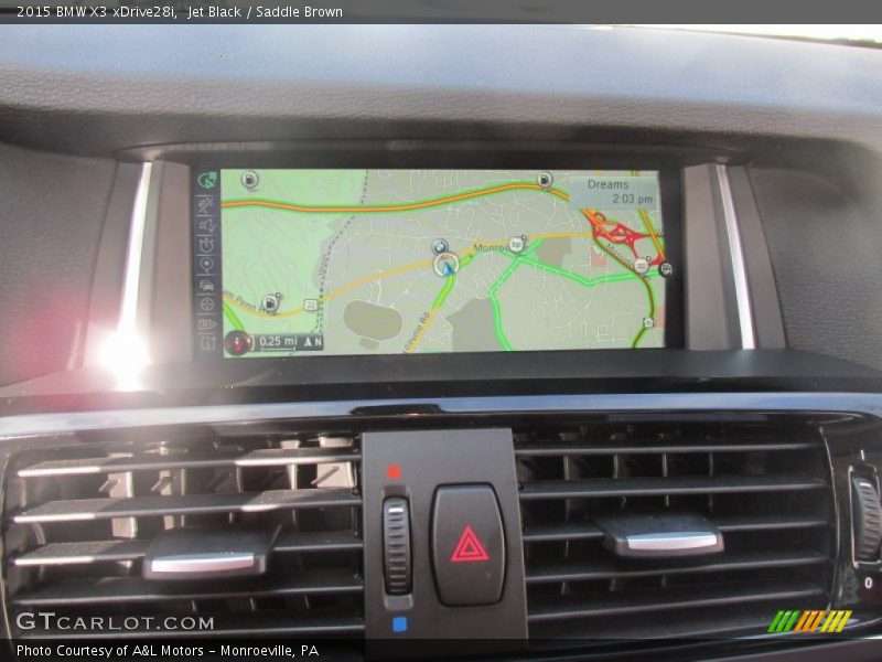 Jet Black / Saddle Brown 2015 BMW X3 xDrive28i