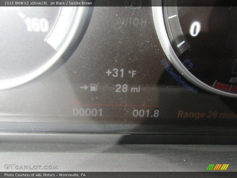 Jet Black / Saddle Brown 2015 BMW X3 xDrive28i