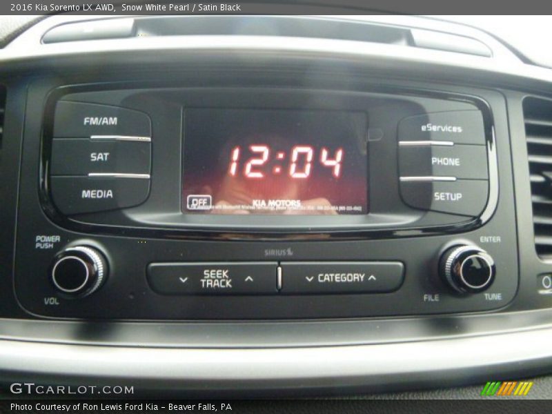 Audio System of 2016 Sorento LX AWD