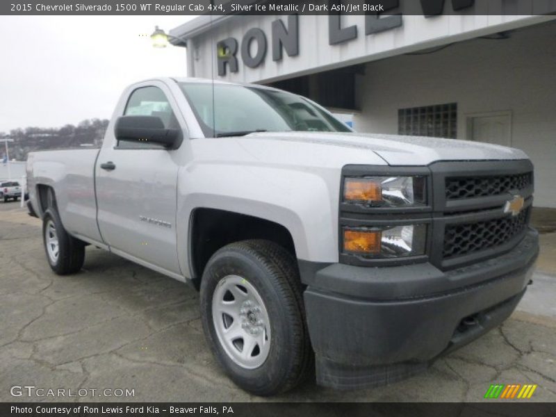 Silver Ice Metallic / Dark Ash/Jet Black 2015 Chevrolet Silverado 1500 WT Regular Cab 4x4