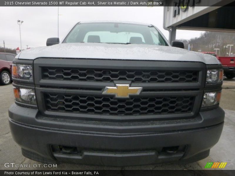 Silver Ice Metallic / Dark Ash/Jet Black 2015 Chevrolet Silverado 1500 WT Regular Cab 4x4