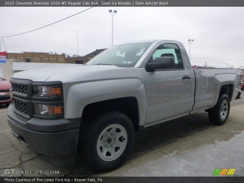 Silver Ice Metallic / Dark Ash/Jet Black 2015 Chevrolet Silverado 1500 WT Regular Cab 4x4